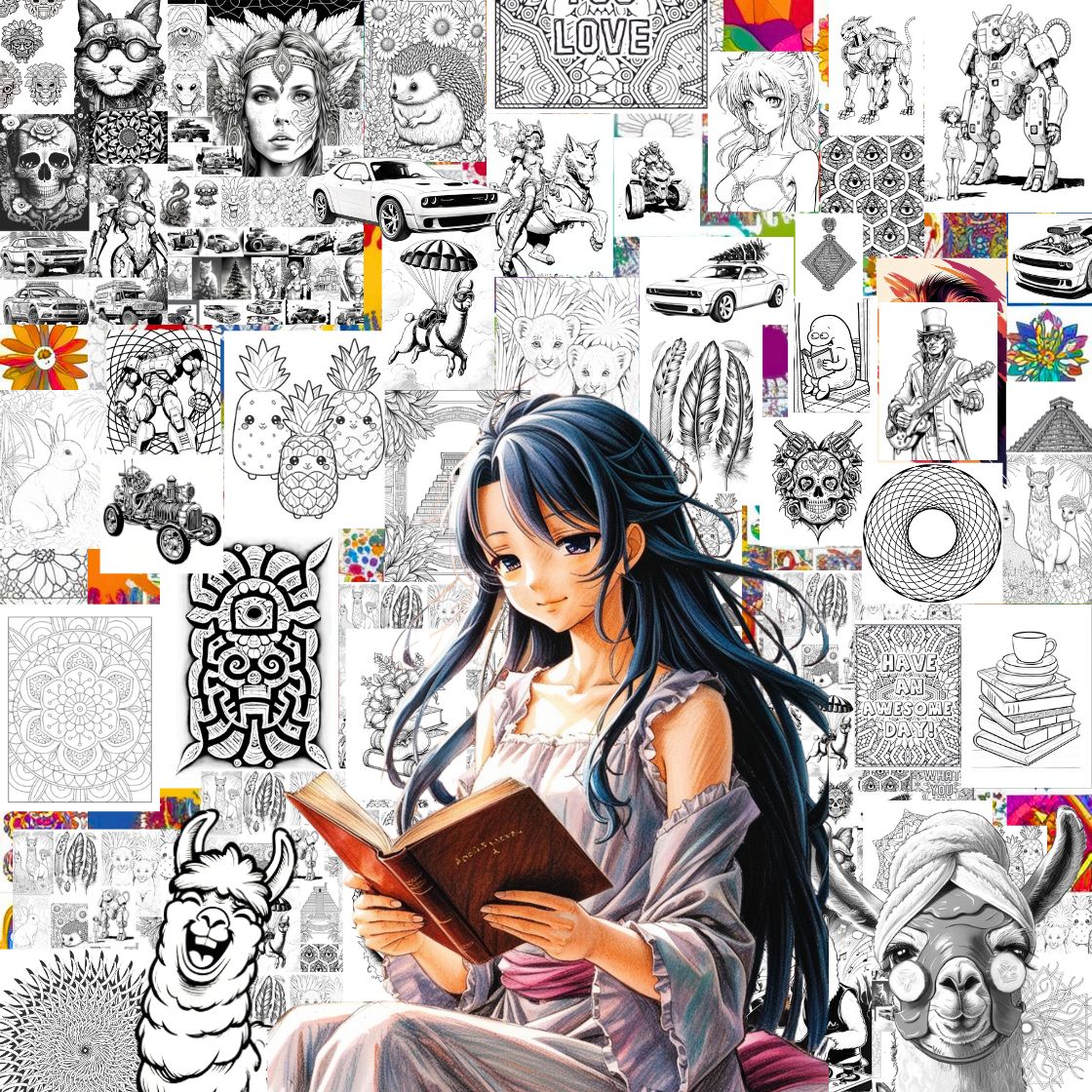 Ultimate Mega Pack of 33,333 Printable Coloring Pages - Instant PDF Download for All Ages