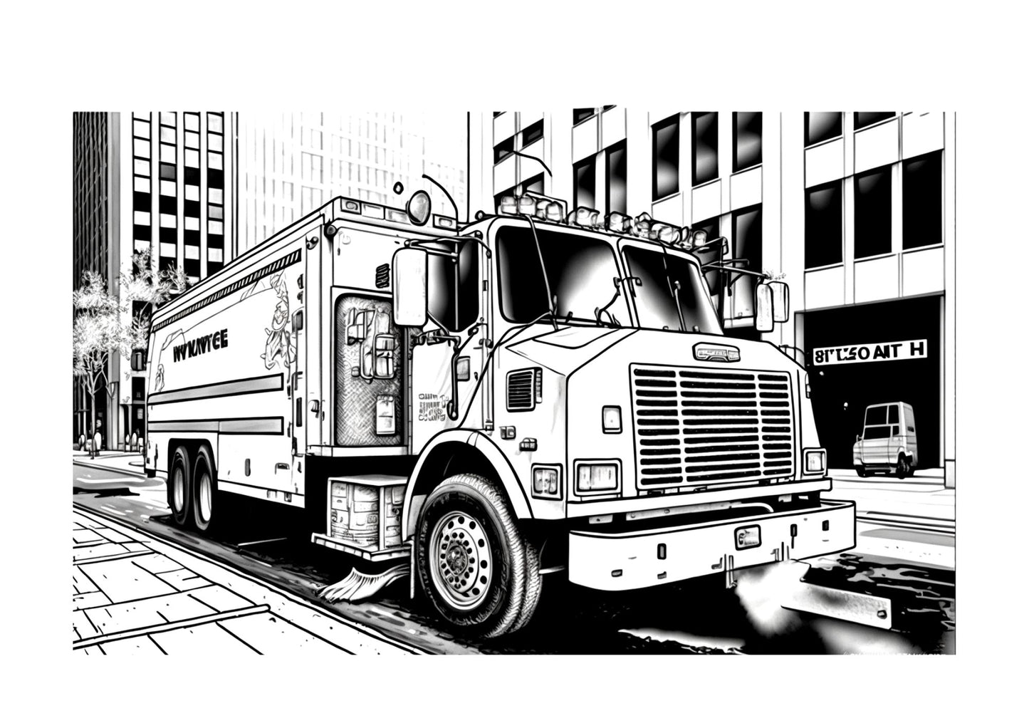 Construction Trucks and Tractor PDF Printable Download