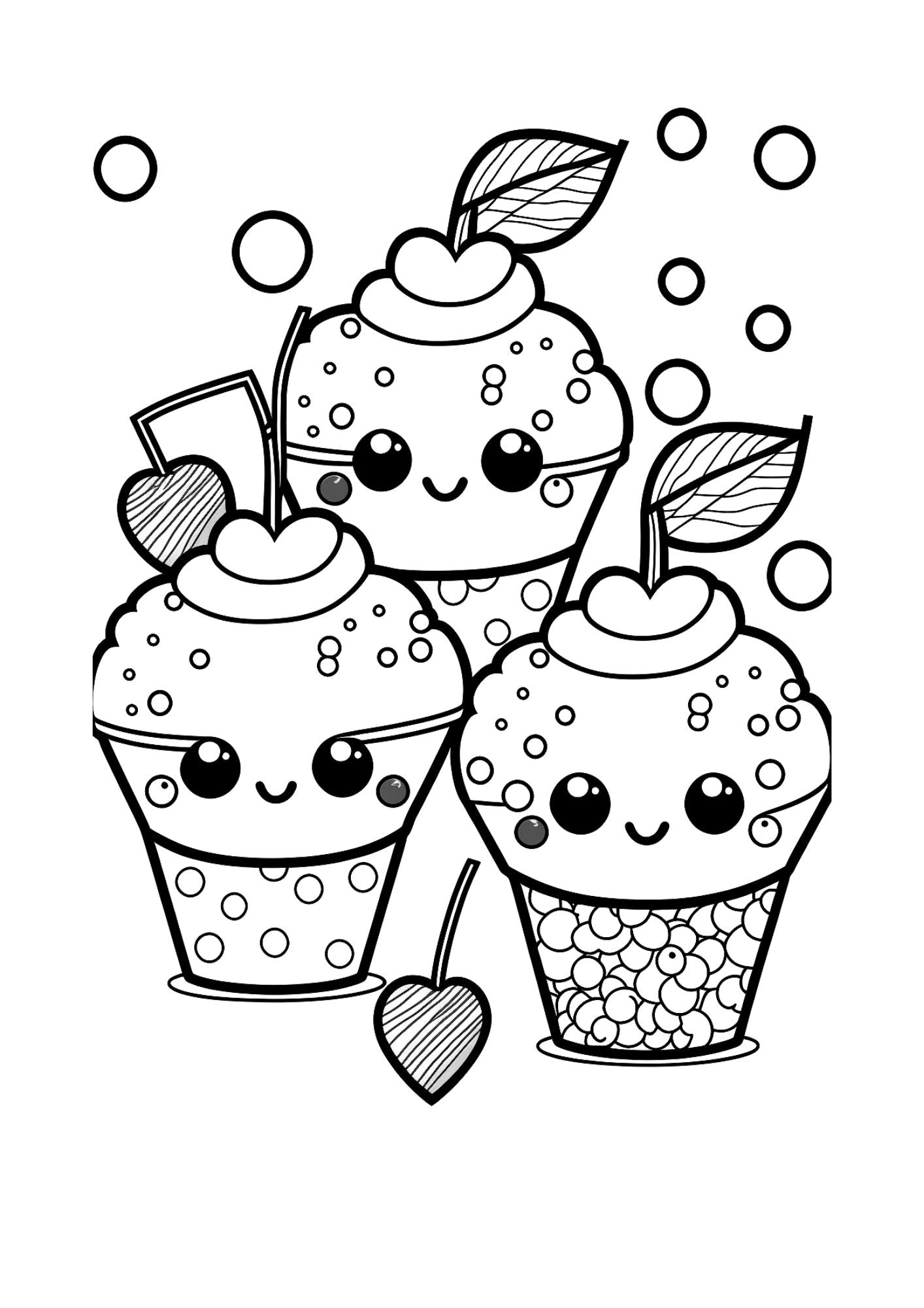 Kawaii Coloring Pages Digital Download Coloring Printable