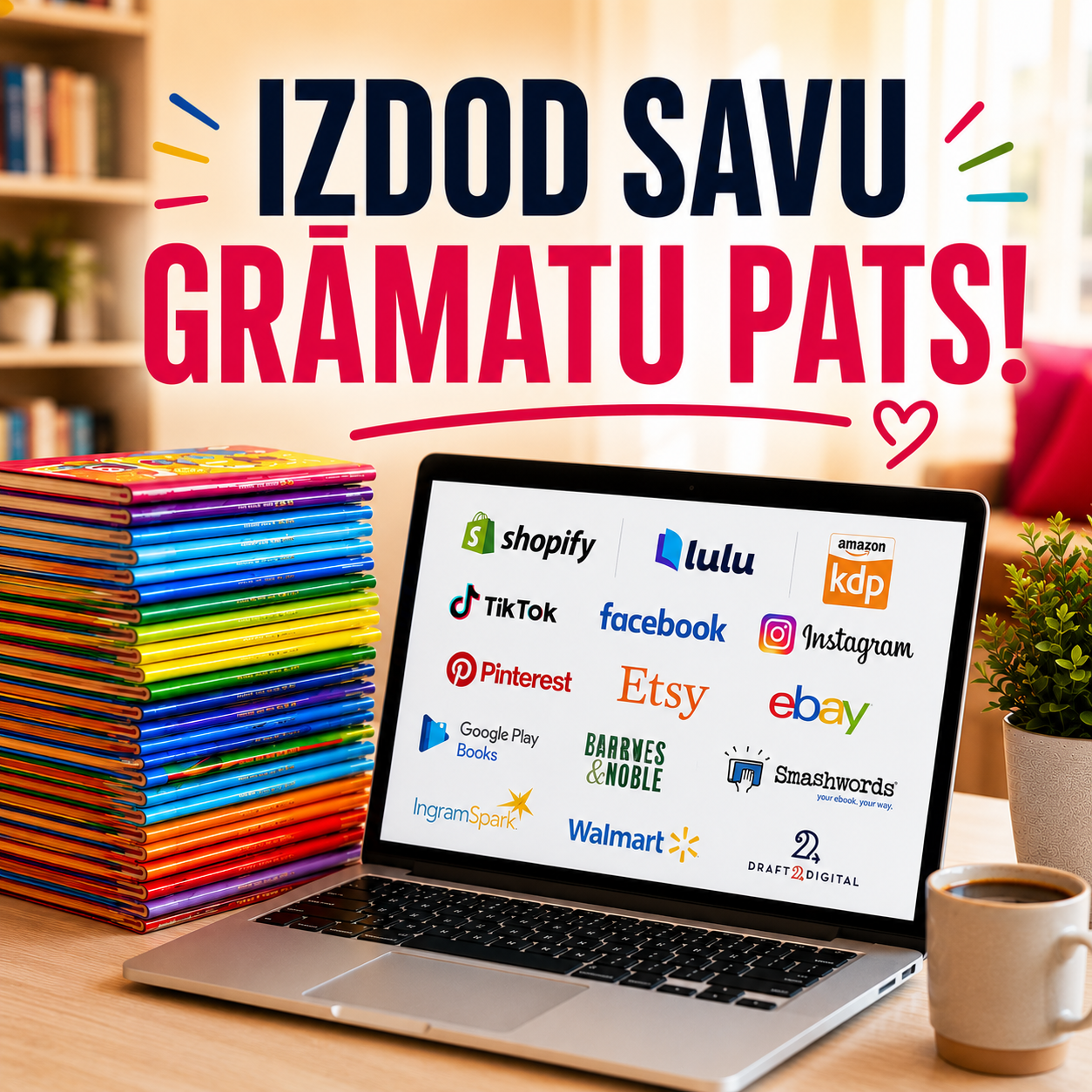 Izdod savas grāmatas viegli!!!!!!!! 9 Moduļu Apmācības.