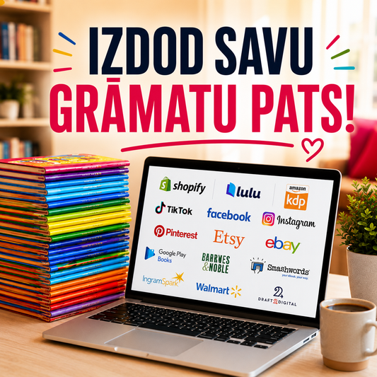 Izdod savas grāmatas viegli!!!!!!!! 9 Moduļu Apmācības.