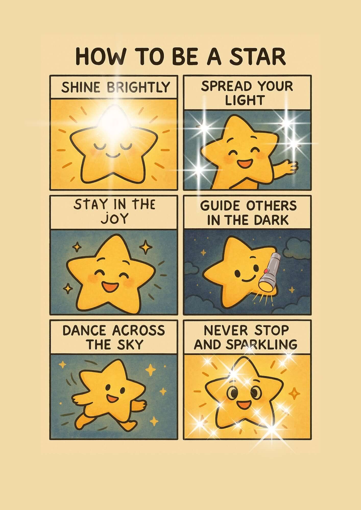 How to Be: Things — A Silly Cartoon Wisdom Book: Illustrated Inspiration & Creative Gift for Adults