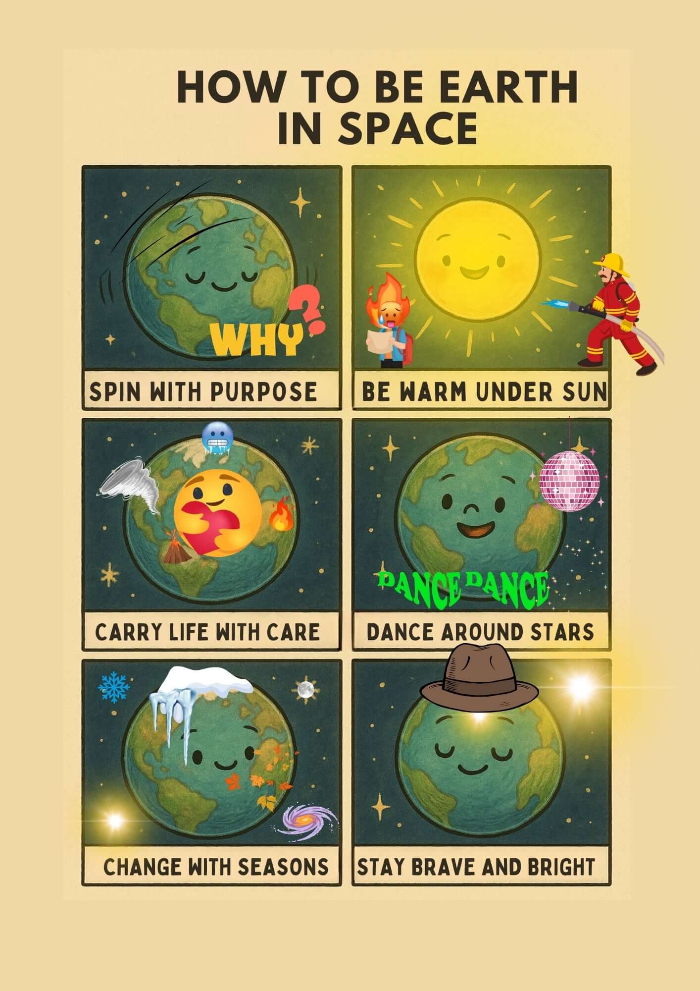 How to Be: Things — A Silly Cartoon Wisdom Book: Illustrated Inspiration & Creative Gift for Adults