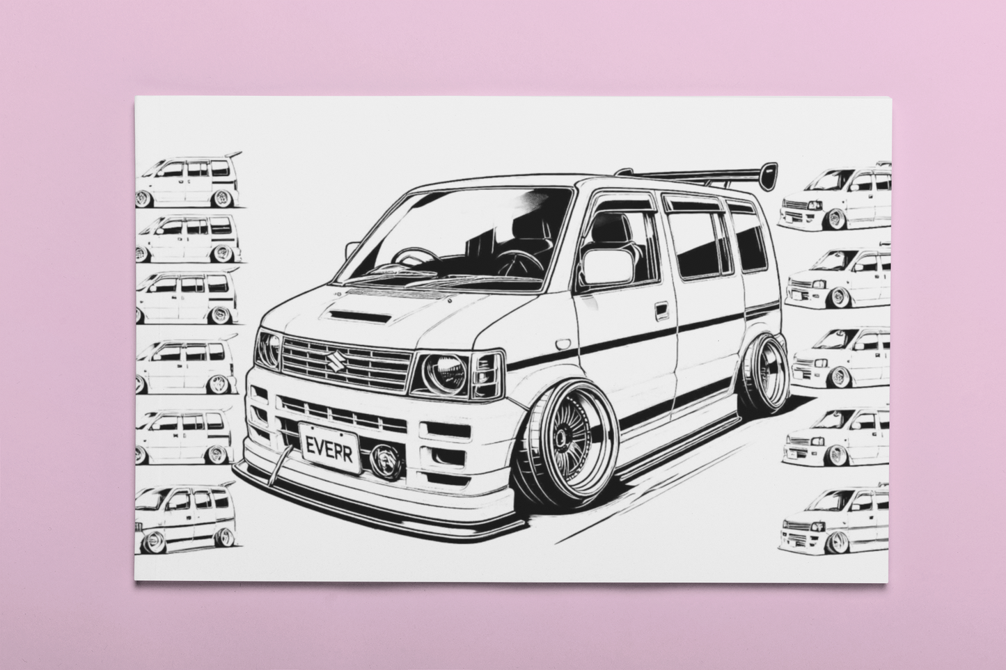 JDM Coloring Book RPM-6 with a Gift of 8555+ Coloring Designs