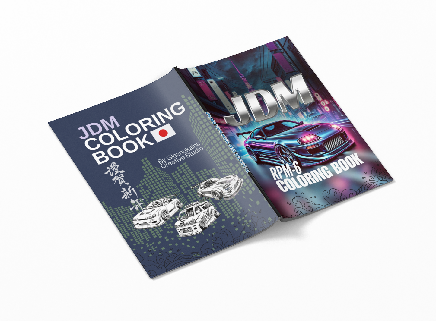 JDM Coloring Book RPM-6 with a Gift of 8555+ Coloring Designs