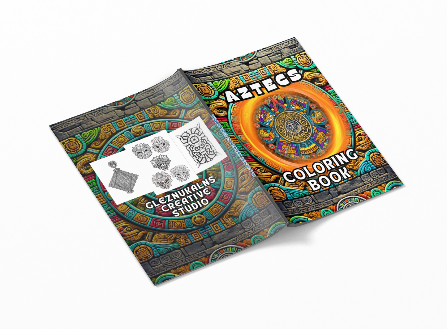 AZTECS  Coloring Book with a gift of 8555+ Coloring Printable Designs