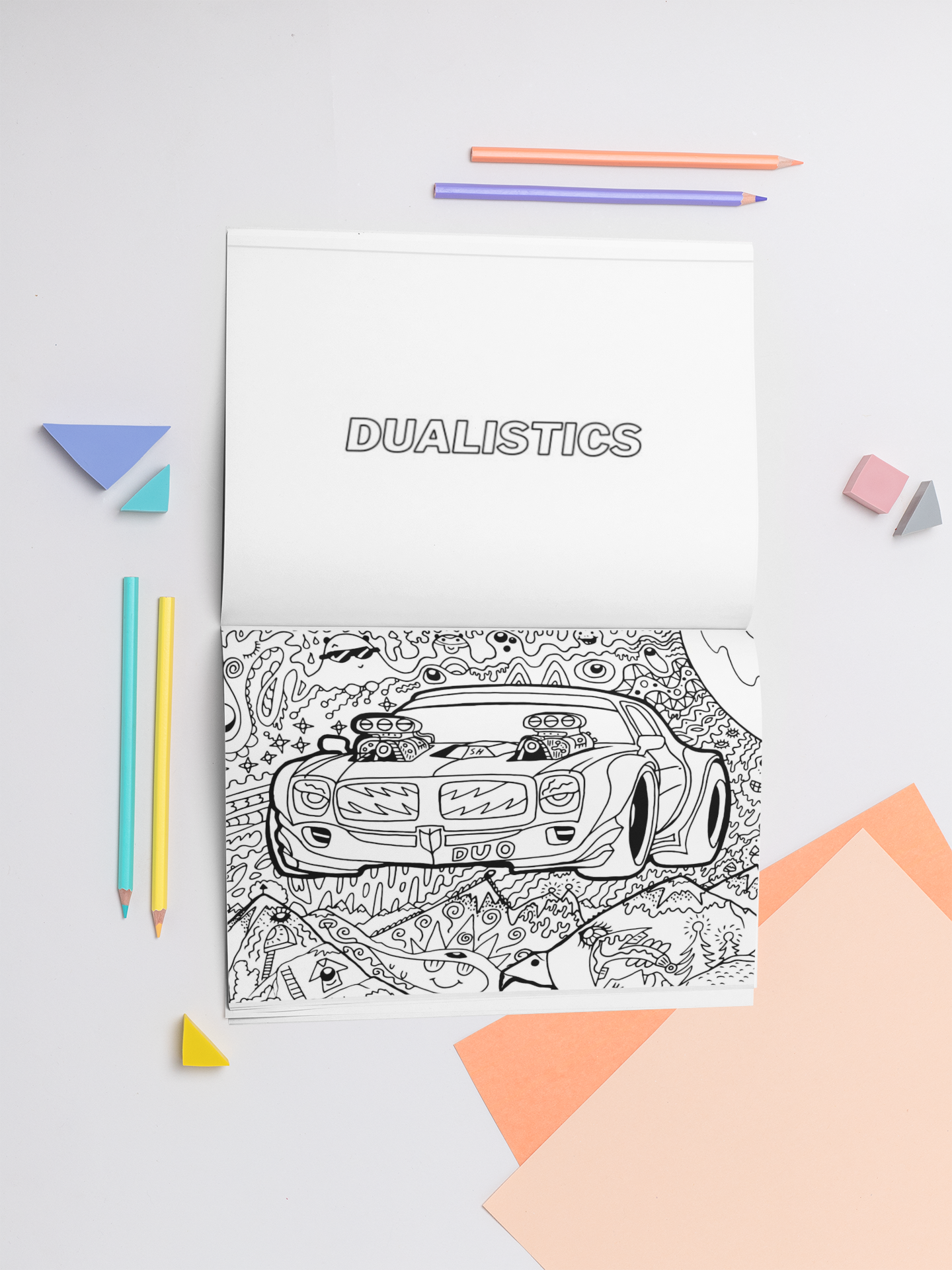 Muscle Car Coloring Book RPM SERIES with a Gift of 8555+ Coloring Designs