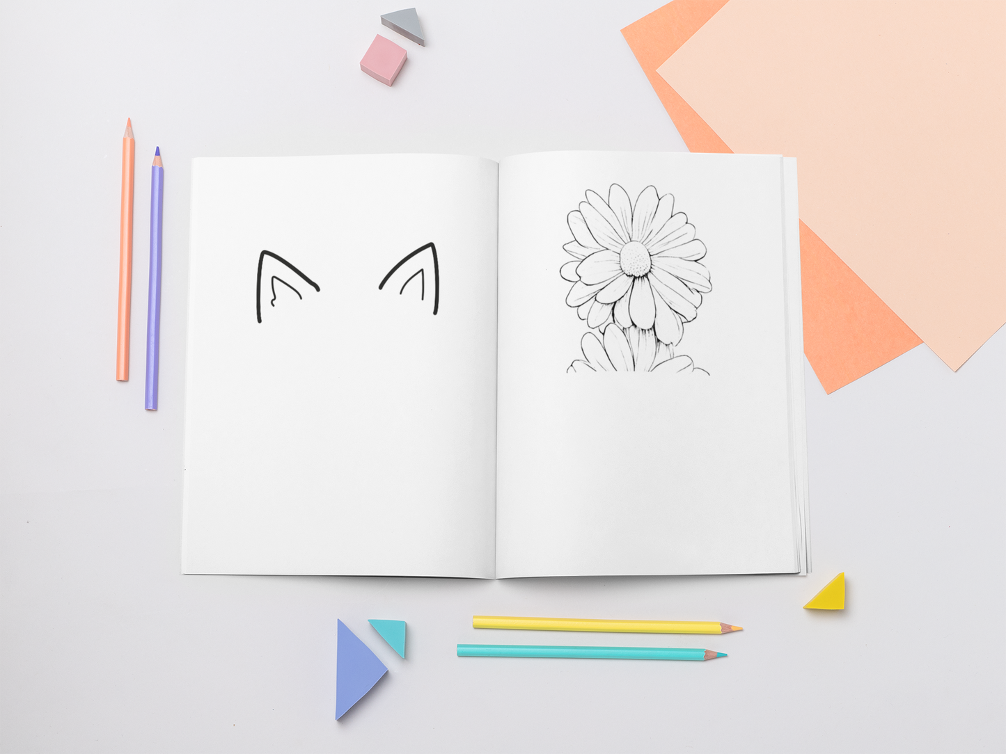 Finish the Drawing, Kids Activity Book and Coloring Book with a gift of 8555+ Coloring Printable Designs